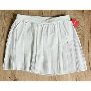 NEW‎ Spanx Get Moving Yes Pleats! Skort White Cloud Size XL Tennis Golf Active